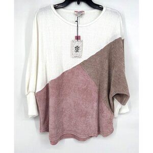 Andree by Unit Womens Velour Pullover Sweater Size Small 80s Style